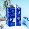 Christmas Wrapping Paper Roll - Mini Roll - 3 Rolls - 17 Inch x 120 Inch Per Roll - Blue and White Winter Wondland, Snowflake, Snowman Holiday Collection with Metallic Foil Shine